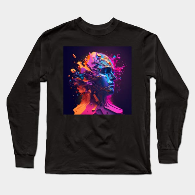 Deconstructed Long Sleeve T-Shirt by PsychedelicPour